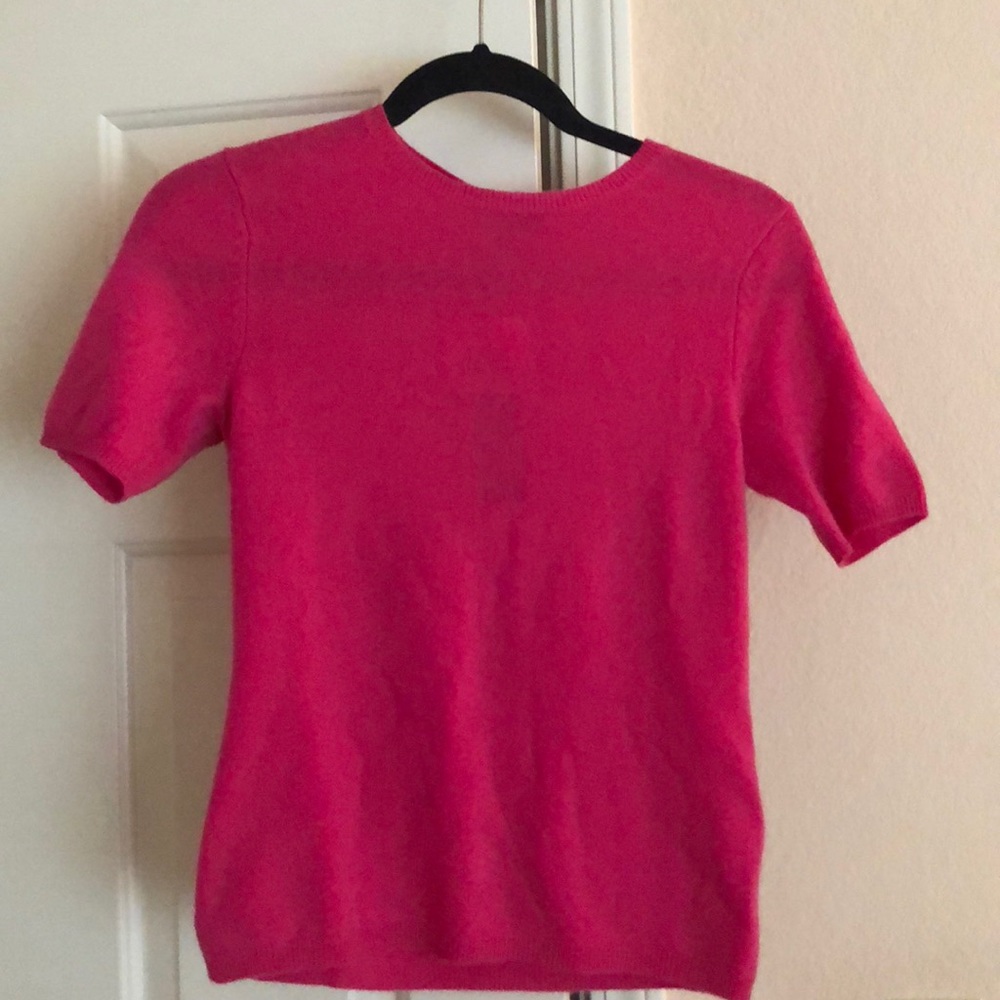 Harrods Hot Pink Cashmere Top